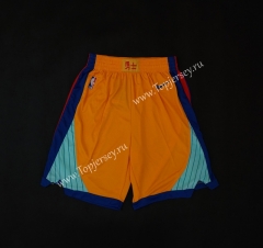 Golden State Warriors Orange NBA Shorts