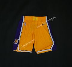Los Angeles Lakers Yellow NBA Shorts