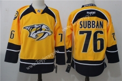 Nashville Predators Yellow&Black #76 NHL Jersey