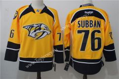 Nashville Predators Yellow&Black #76 NHL Jersey