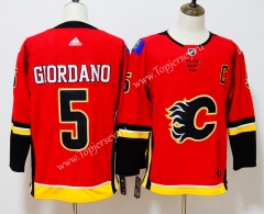 Calgary Flames Red #5 NHL Jersey