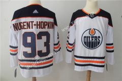 Edmonton Oilers White&Blue #93 NHL Jersey