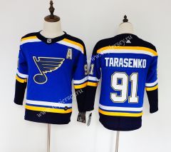 Scottrade Center Blue #91 NHL Jersey