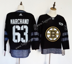 Boston Bruins Dark Blue #63 NHL Jersey