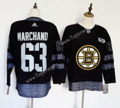 Boston Bruins Dark Blue #63 NHL Jersey