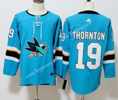 San Jose Sharks Light Blue #19 NHL Jersey