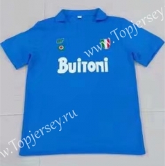 Retro Version Napoli Home Blue Thailand Soccer Jersey AAA-503