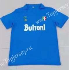 Retro Version Napoli Home Blue Thailand Soccer Jersey AAA-503