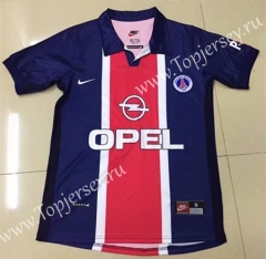 Retro Version 1998 Paris SG Home Red& Blue Thailand Soccer Jersey AAA-AY