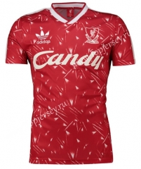 Retro Version 1989 Liverpool Red Thailand Soccer Jersey AAA-811