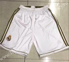 Retro Version 2012 Real Madrid Home White Thailand Soccer Shorts-SL