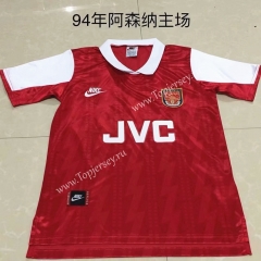Retro Version 1994 Arsenal Home Red Thailand Soccer Jersey AAA-DG