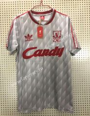 Retro Version 1989 Liverpool White Thailand Soccer Jersey AAA-811