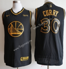 Golden State Warriors Black&Gold #30 NBA Jersey
