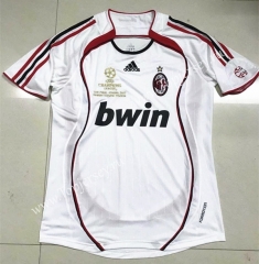 Retro Version 2006 AC Milan Away White Thailand Soccer Jersey AAA-510