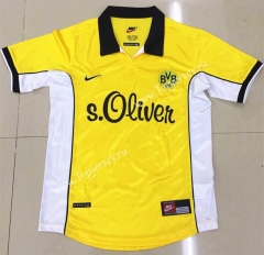 Retro Version 1998 Borussia Dortmund Home Yellow Thailand Soccer Jersey AAA-DG