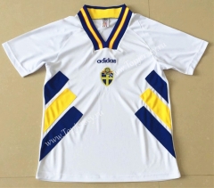 Retro Version 1994 Sweden White Thailand Soccer Jersey AAA-AY