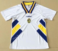 Retro Version 1994 Sweden White Thailand Soccer Jersey AAA-AY
