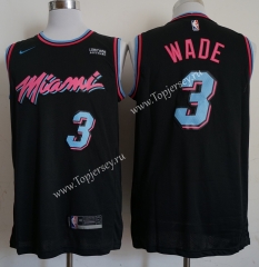 City Edition Miami Heat Black #3 NBA Jersey