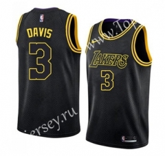 City Edition Los Angeles Lakers Black #3 NBA Jersey