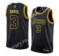 City Edition Los Angeles Lakers Black #3 NBA Jersey