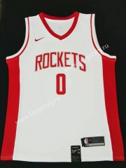 Houston Rockets White #0 NBA Jersey