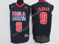 USA Jordan Dark Blue #9 NBA Jersey