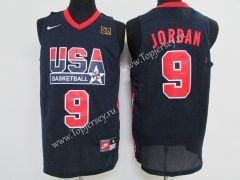 USA Jordan Dark Blue #9 NBA Jersey
