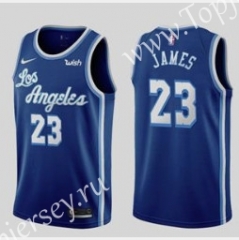 Retro Edition Los Angeles Lakers Blue #23 NBA Jersey