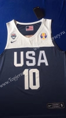 Worlp Cup USA Dark Blue #10 NBA Jersey