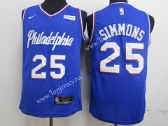 2020 Philadelphia 76ers Blue #25 NBA Jersey