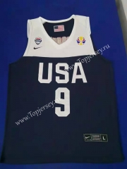 Worlp Cup USA Dark Blue #9 NBA Jersey