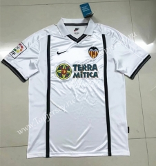 Retro Version 2000-2001 Valencia Home White Thailand Soccer Jersey AAA-SL