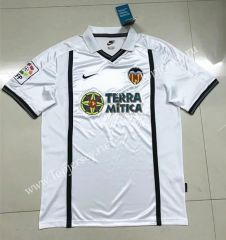 Retro Version 2000-2001 Valencia Home White Thailand Soccer Jersey AAA-SL