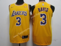 Los Angeles Lakers Yellow #3 NBA Jersey