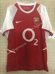 Retro Version 2002-2003 Arsenal Home Red Thailand Soccer Jersey AAA-811