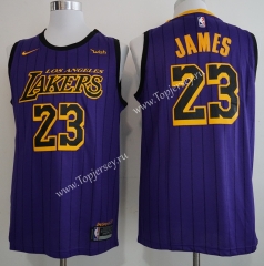 City Edition Los Angeles Lakers Purple #23 NBA Jersey