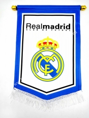 Real Madrid White Diamond Team Flag
