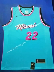 City Edition 2019-2020 Miami Heat Light Blue #22 NBA Jersey