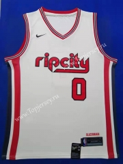 City Edition 2019-2020 Portland Trail Blazers White #0 NBA Jersey