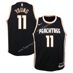 City Edition 2019-2020 Atlanta Hawks Black #11 NBA Jersey