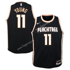 City Edition 2019-2020 Atlanta Hawks Black #11 NBA Jersey