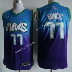 Dallas Mavericks Blue&Purple #77 NBA Jersey