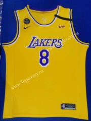 Commemorative Edition Los Angeles Lakers Yellow #8 NBA Jersey