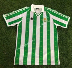 Retro Version 1995-1997 Real Betis White and Green Thailand Soccer Jersey-503