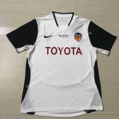 Retro Version 2003-2004 Valencia Home White Thailand Soccer Jersey AAA-503