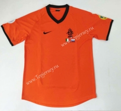Retro Version 2000 Netherlands Home Orange Thailand Soccer Jersey AAA-912