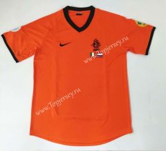 Retro Version 2000 Netherlands Home Orange Thailand Soccer Jersey AAA-912