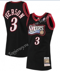 Philadelphia 76ers Black #3 (IVERSON) NBA Jersey