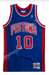 Mitchell&Ness Detroit Pistons Blue #10 NBA Jersey